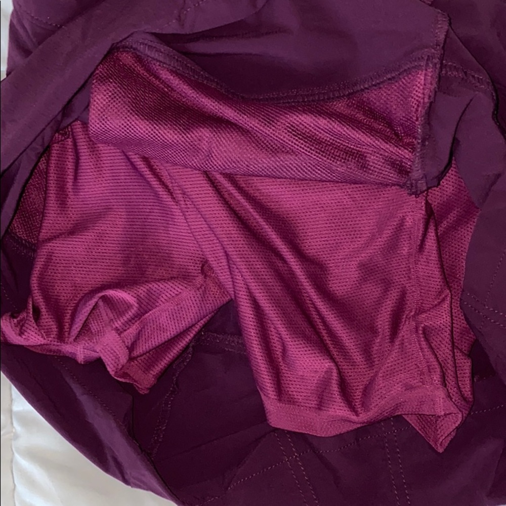 purple skirt lined with shorts - Picture 3 of 3